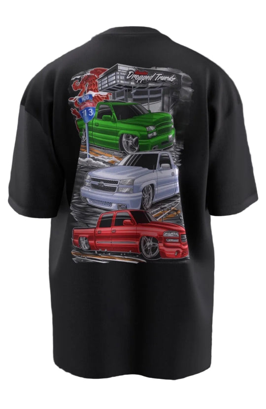HDT SILVERADO GREEN, WHITE & RED TRIO T-SHIRT